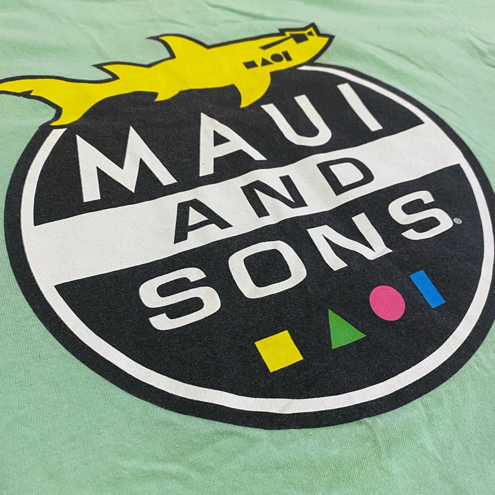 Maui and Sons - mint green mens shirt - size Medium - Picture 5 of 8